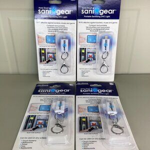 AS SEEN ON TV HOME SMART SANI GEAR PORTABLE SANITIZING UVC LIGHT IPHONE 4 PACK